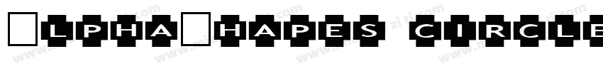 AlphaShapes circles字体转换